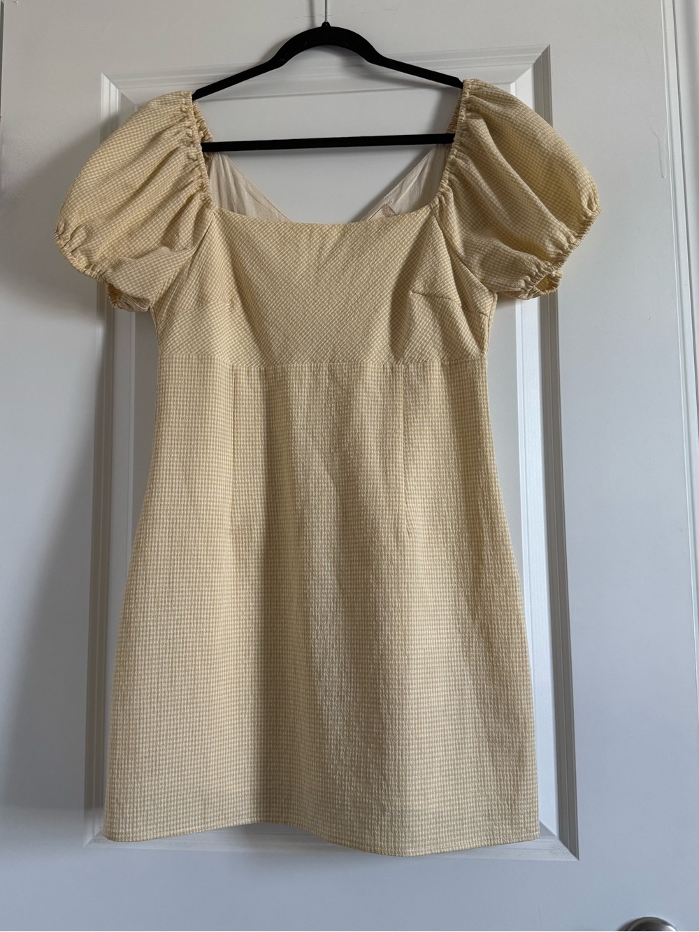 Yellow Gingham Dress